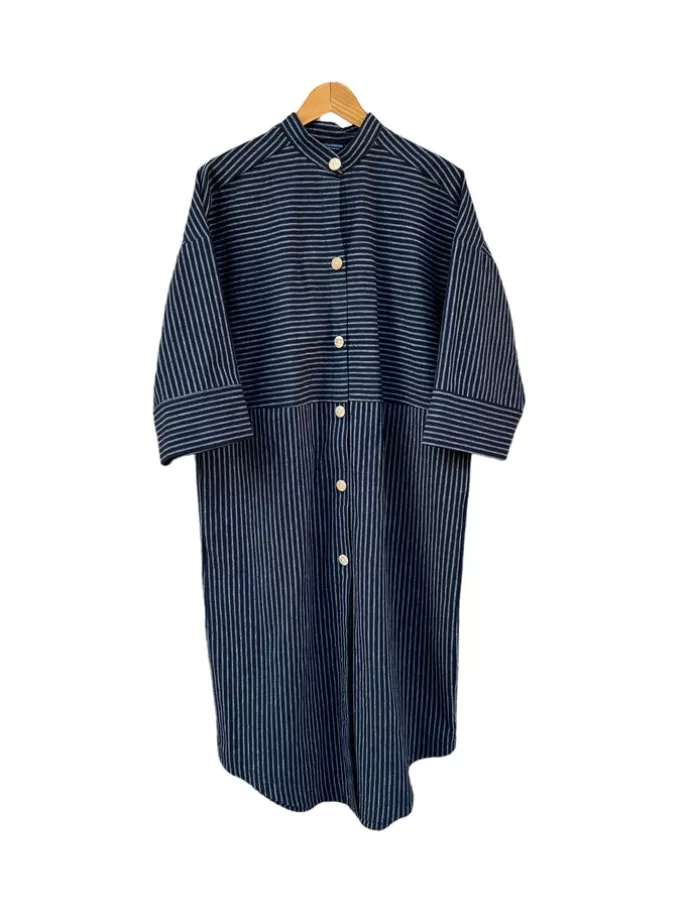 Cecilia Sörensen Kaftan Striped Black Cotton