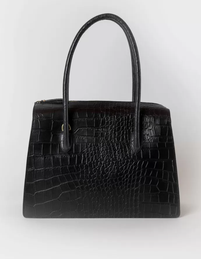 Cheap O My Bag Kate Classic Croco Musta