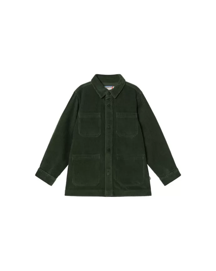 Flash Sale Thinking MU Kids' Kiwi Overshirt Green Corduroy