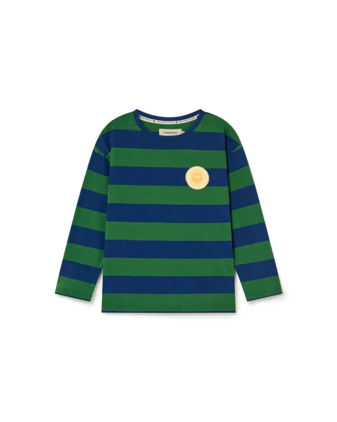 Clearance Thinking MU Kids' Long-Sleeve T-Shirt Blue Stripes