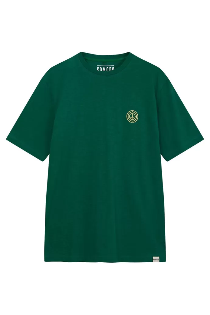 Clearance KOMODO Kin Tee Organic Cotton Teal Green