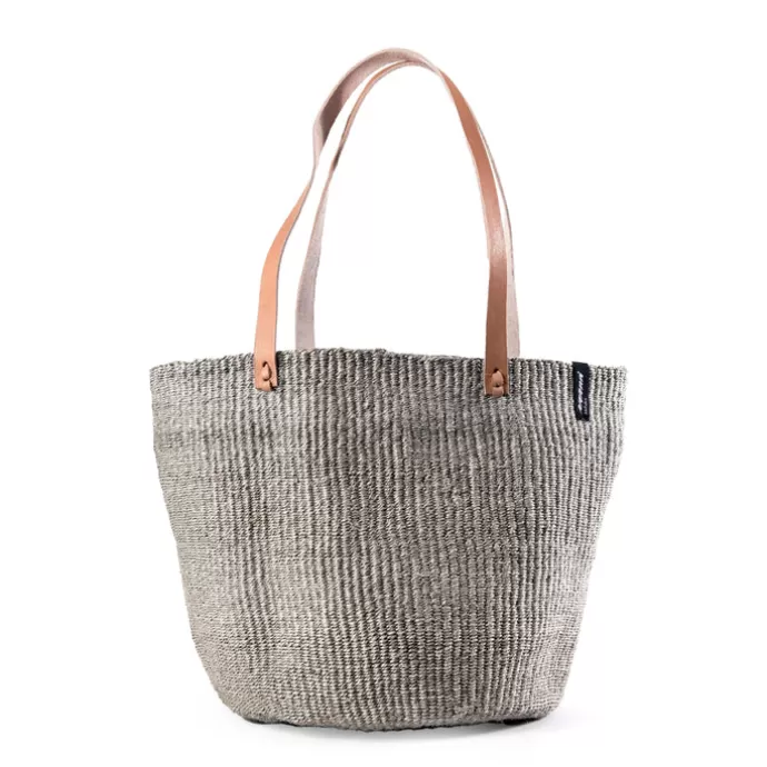 Shop Mifuko Kiondo Shopper Basket Light Grey M