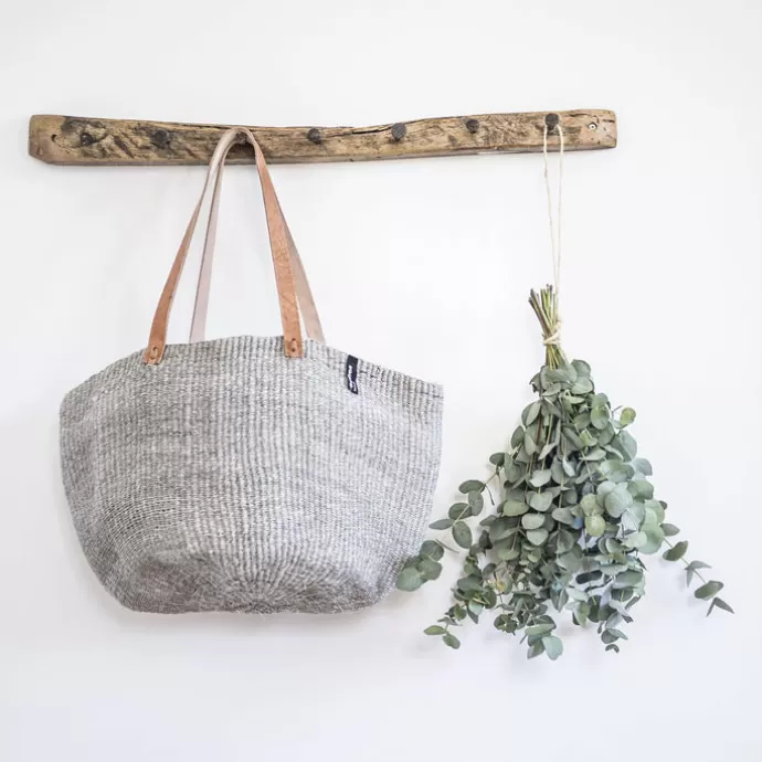 Shop Mifuko Kiondo Shopper Basket Light Grey M