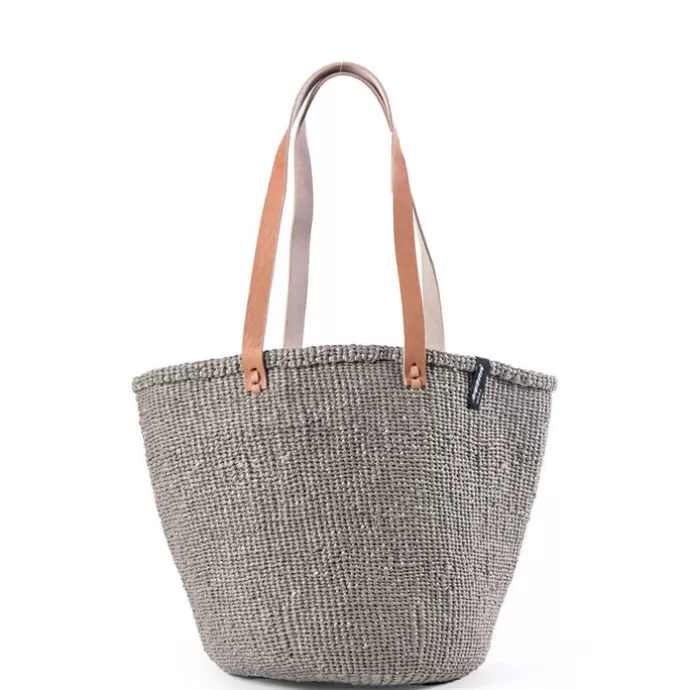 New Mifuko Kiondo Shopper Basket Warm Grey M