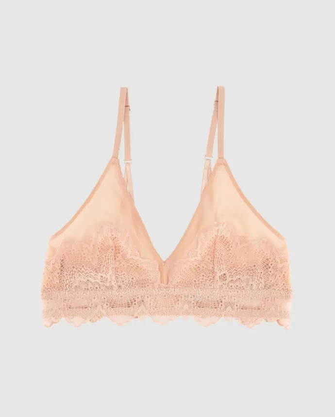 Cheap UNDERSTATEMENT Kristalli Mesh Kolmiobralette Naked