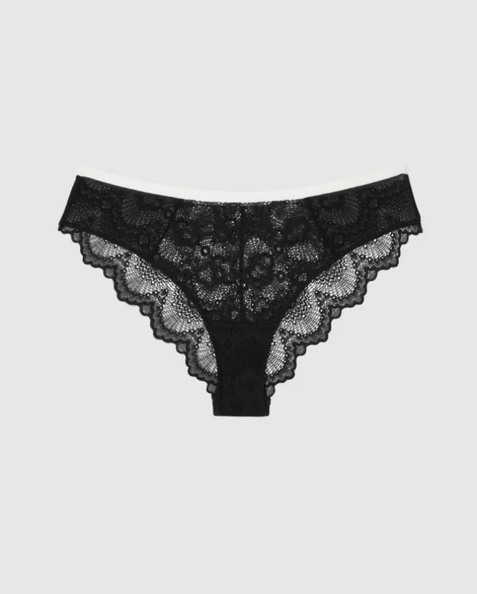 Cheap UNDERSTATEMENT Lace Cheeky Black/White