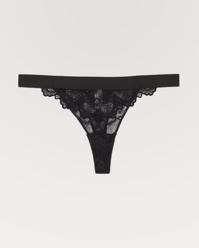 Sale UNDERSTATEMENT Lace G-String Saboteur Black