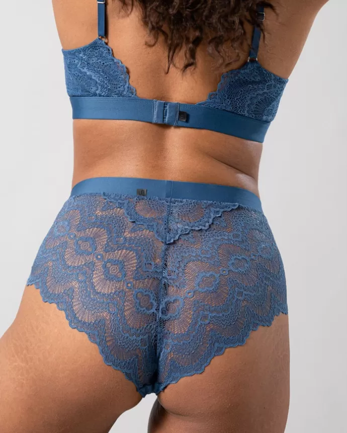 Cheap UNDERSTATEMENT Lace Highwaist Briefs 002 Stormy Sky