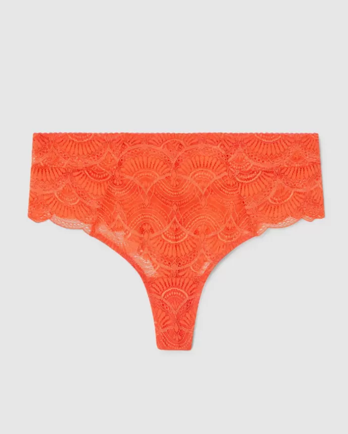 Store UNDERSTATEMENT Lace Highwaist String 001 Bright Orange