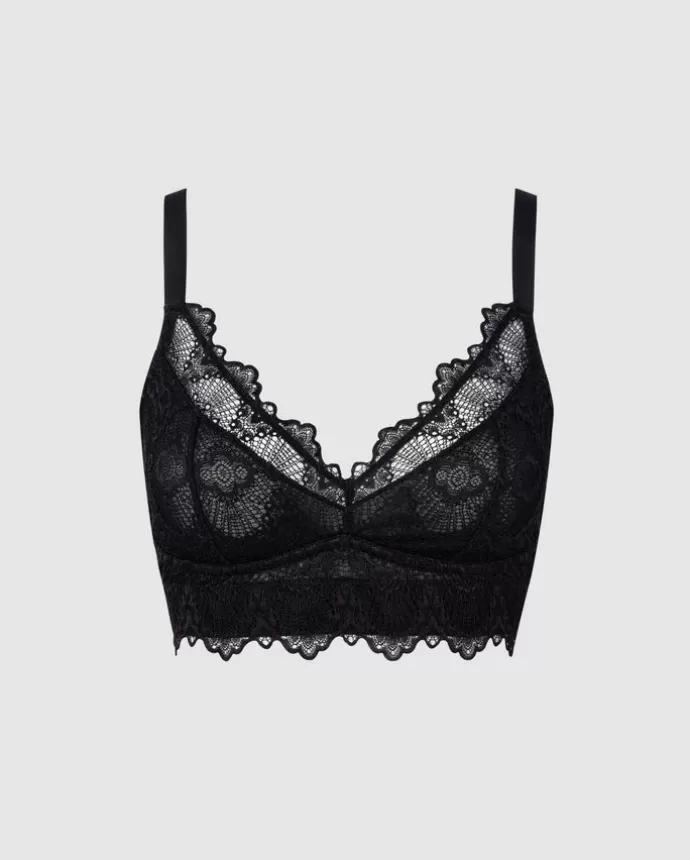 Store UNDERSTATEMENT Lace Support+ Bralette Black