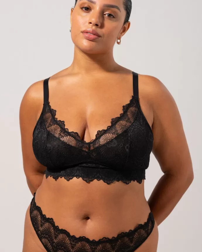 Store UNDERSTATEMENT Lace Support+ Bralette Black