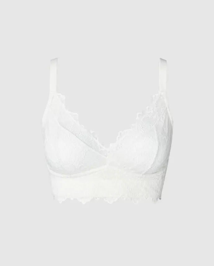 Best UNDERSTATEMENT Lace Support+ Bralette Off White