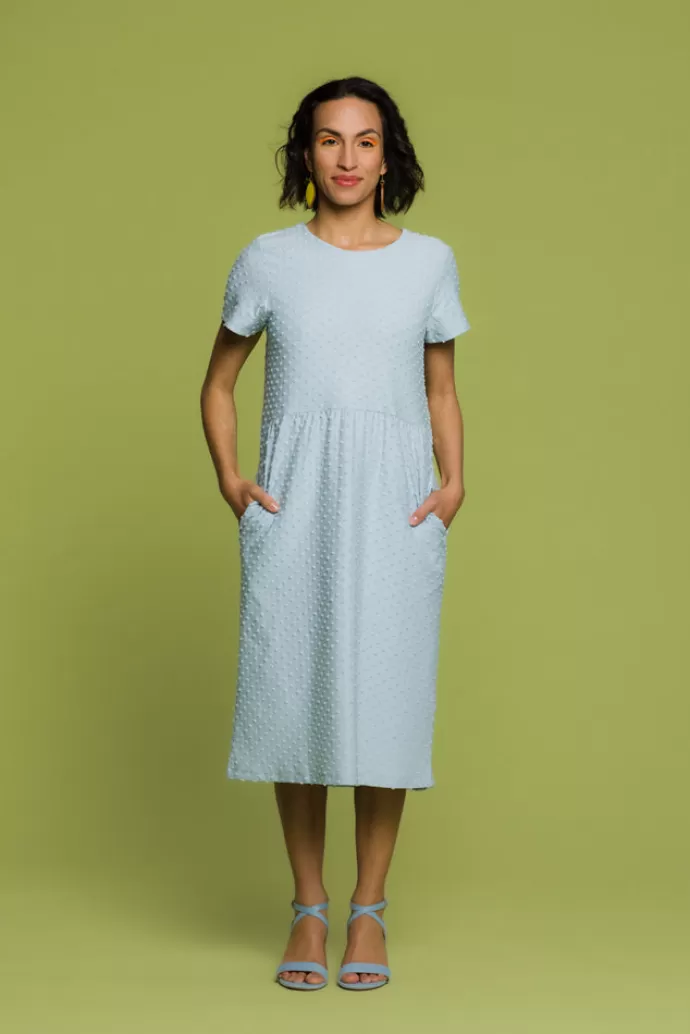 Aarrelabel Larissa Dress Blue Dot