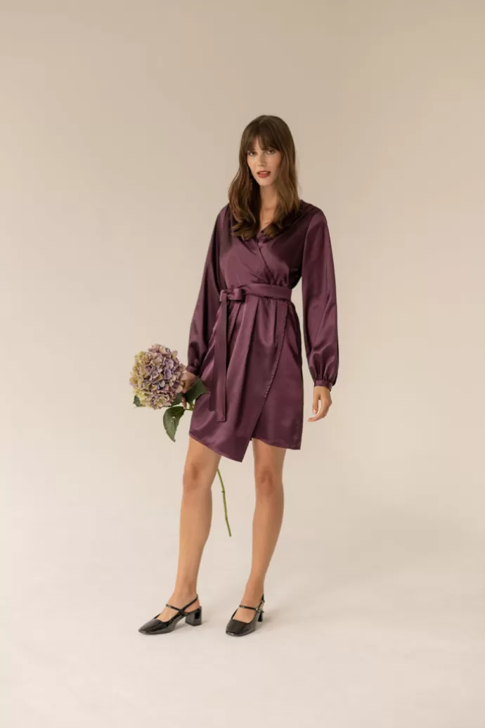 Enteliér Laurel Dress Aubergine