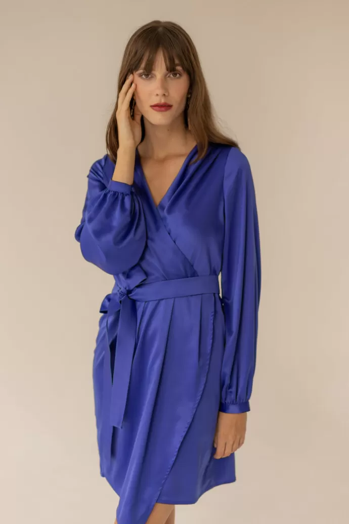 Enteliér Laurel Dress Cobalt