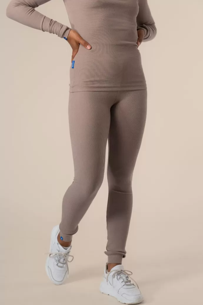 Hot Copenhagen Cartel Leva Ribbed Ocn Weed® Leggingsit Taupe