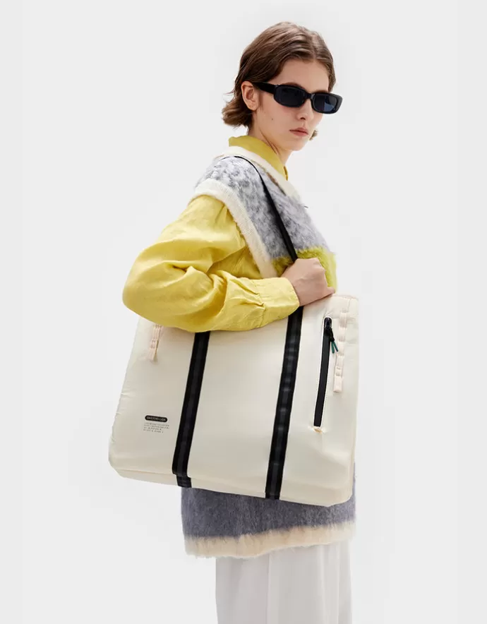 Online Gaston Luga Lightweight Shopper Off White