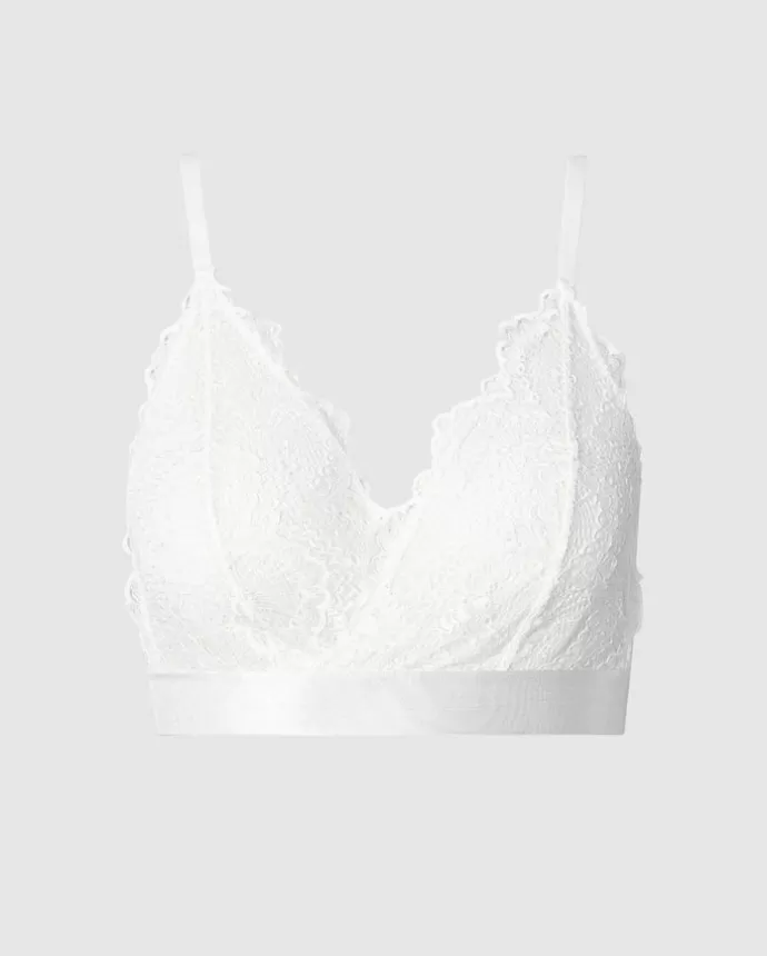 Hot UNDERSTATEMENT Lined Bralette Blanche