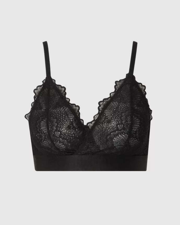 Fashion UNDERSTATEMENT Lined Bralette Saboteur Black