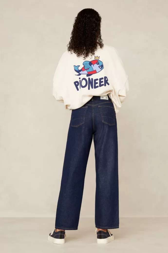 Kings Of Indigo Liora Cropped Jeans Pioneer Revival Savemeso Rinse