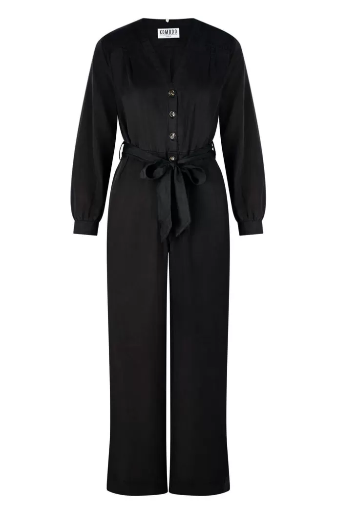 KOMODO Maki Tencel Jumpsuit Musta