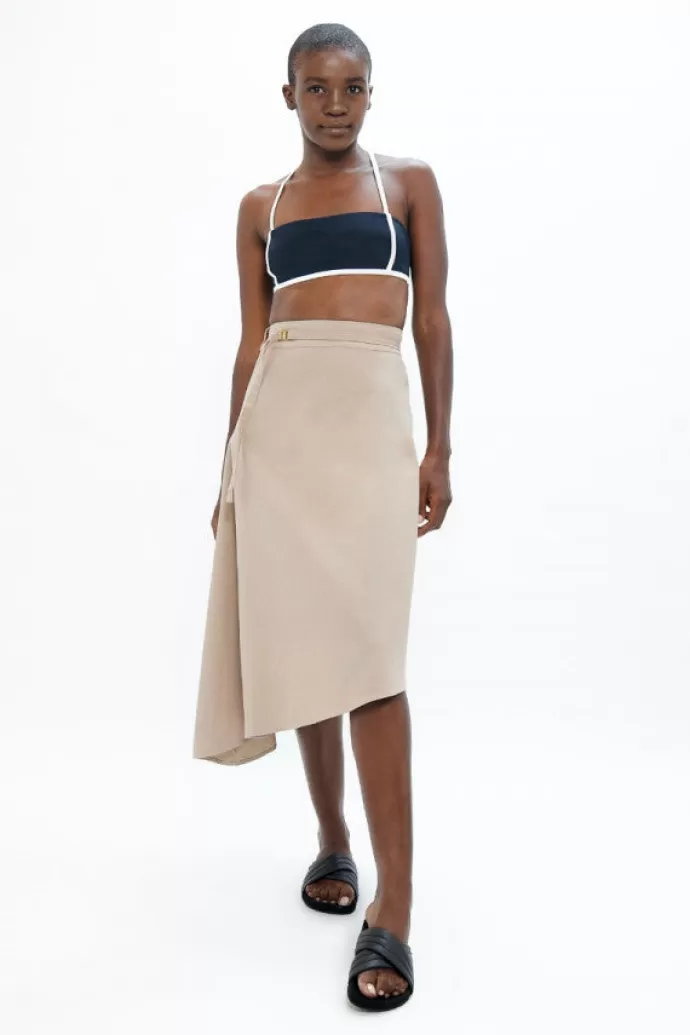 1 People Mallorca Pmi Asymmetric Skirt Sand