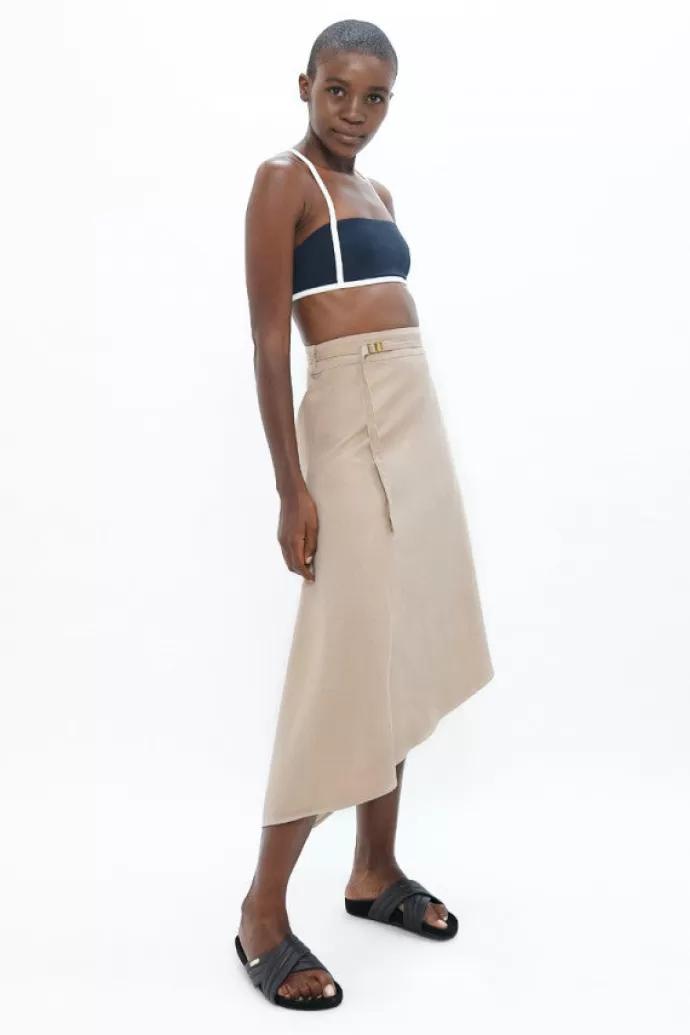 1 People Mallorca Pmi Asymmetric Skirt Sand