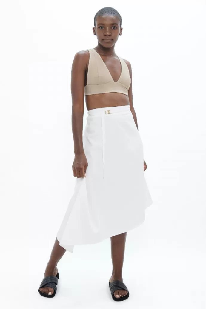 1 People Mallorca Pmi Asymmetric Skirt White Dove