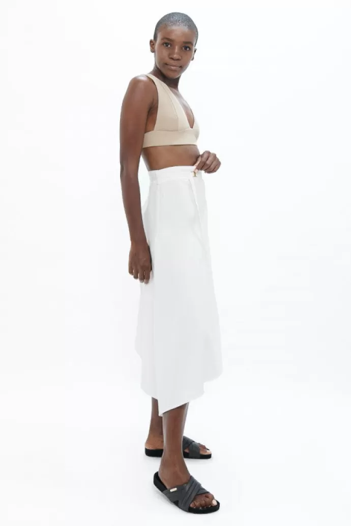 1 People Mallorca Pmi Asymmetric Skirt White Dove