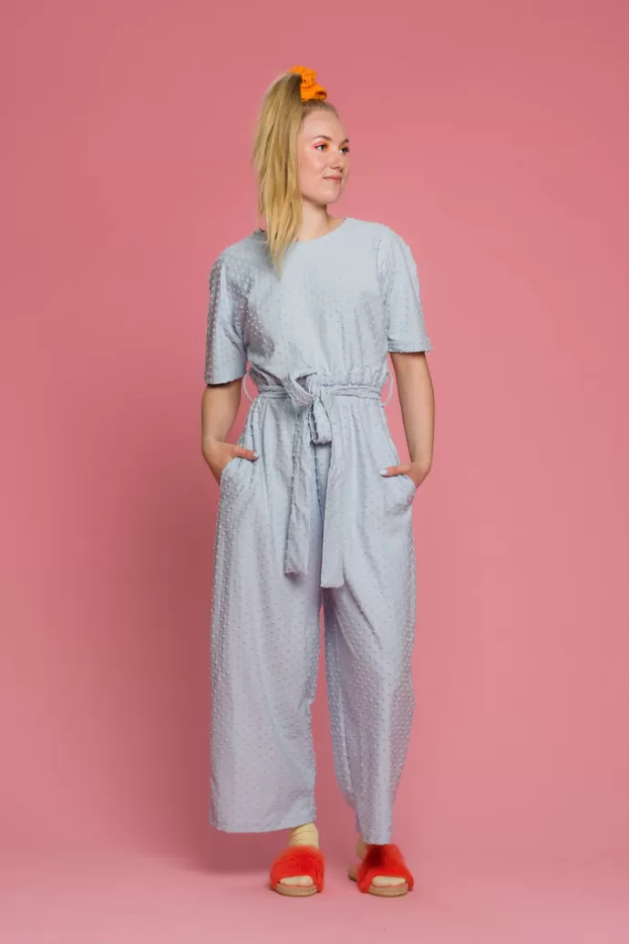 Aarrelabel Manuela Jumpsuit Blue Dot