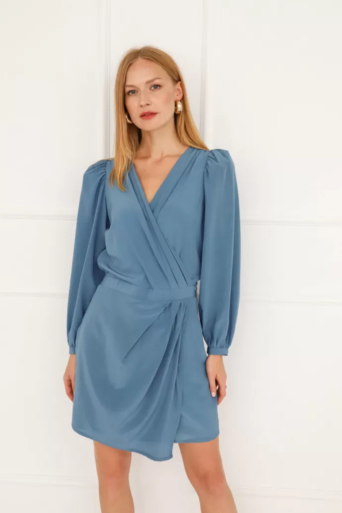 Enteliér Margot Silk Dress Blue