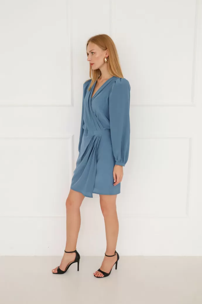 Enteliér Margot Silk Dress Blue