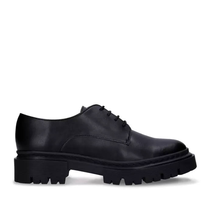 Clearance NAE Vegan Shoes Megan Musta Vegaaninen Rento Derby Plain