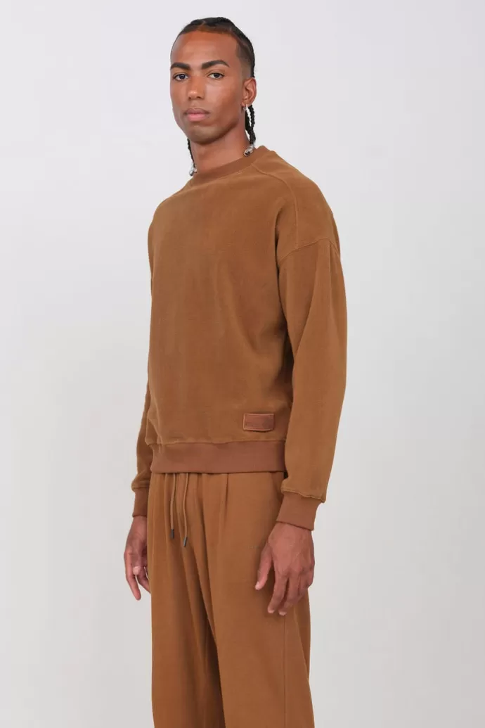 Outlet Off With Nature Men'S Fleece Crew Neck Peanut