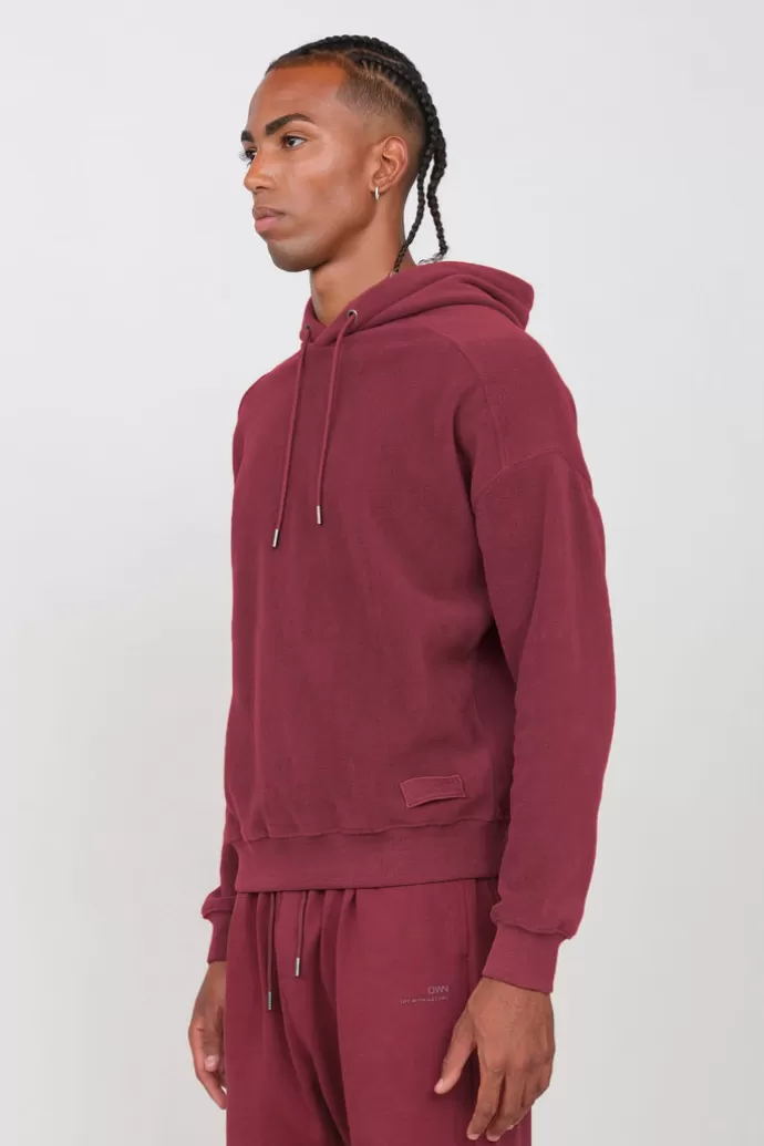 Flash Sale Off With Nature Men'S Hooded Fleece Prune