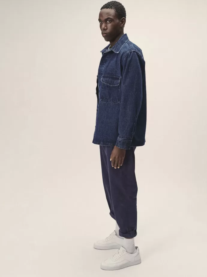 Discount WOTE Men'S Organic Cotton Denim Overshirt