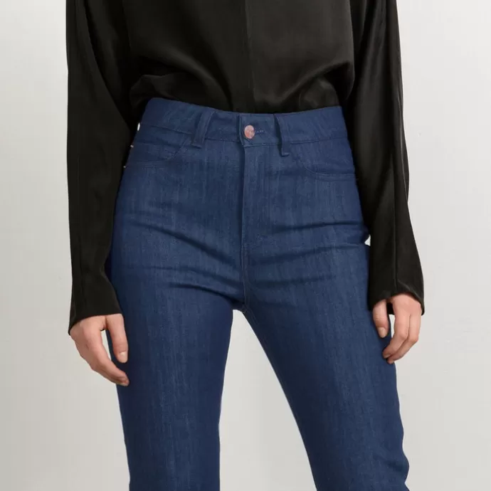 Studio Heijne Mid Sininen Suora Jalka Cropped Denim Matching Ommel