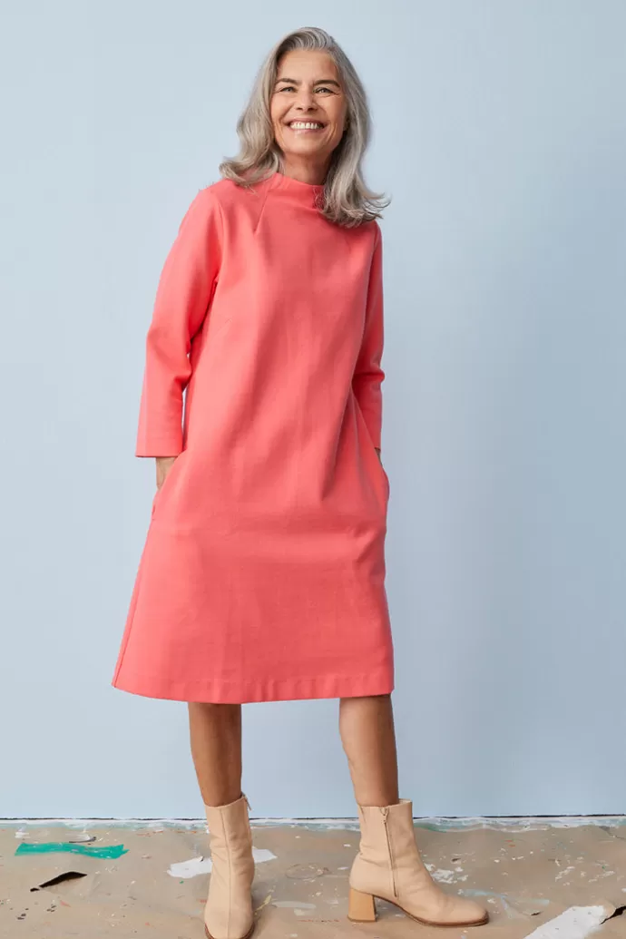 Papu Midi Dress Coral Red