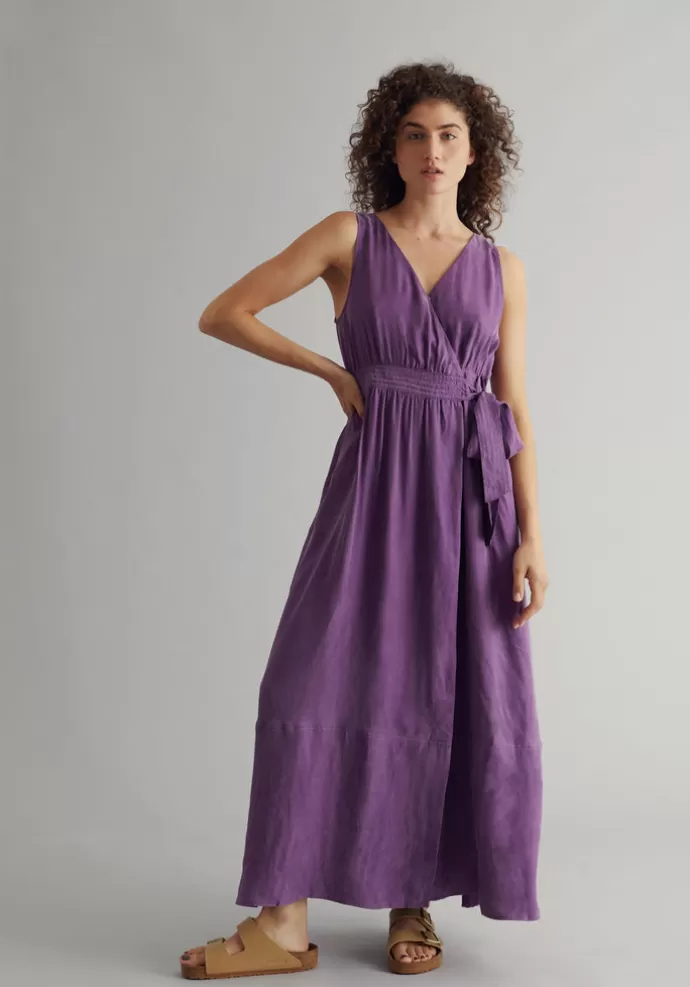 KOMODO Mika Dress Cupro Viscose Purple