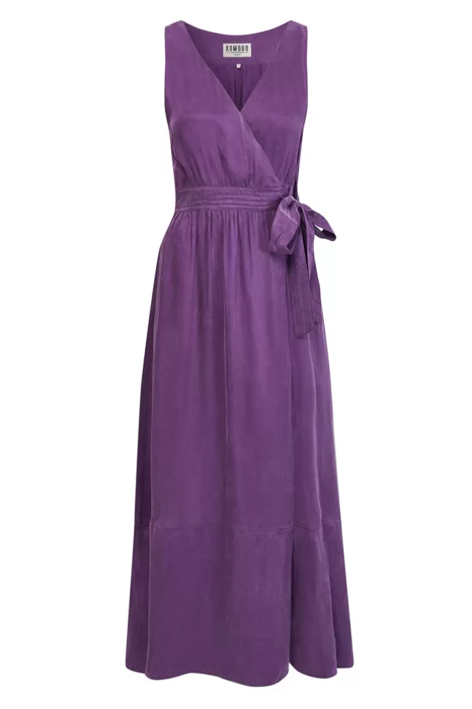 KOMODO Mika Dress Cupro Viscose Purple