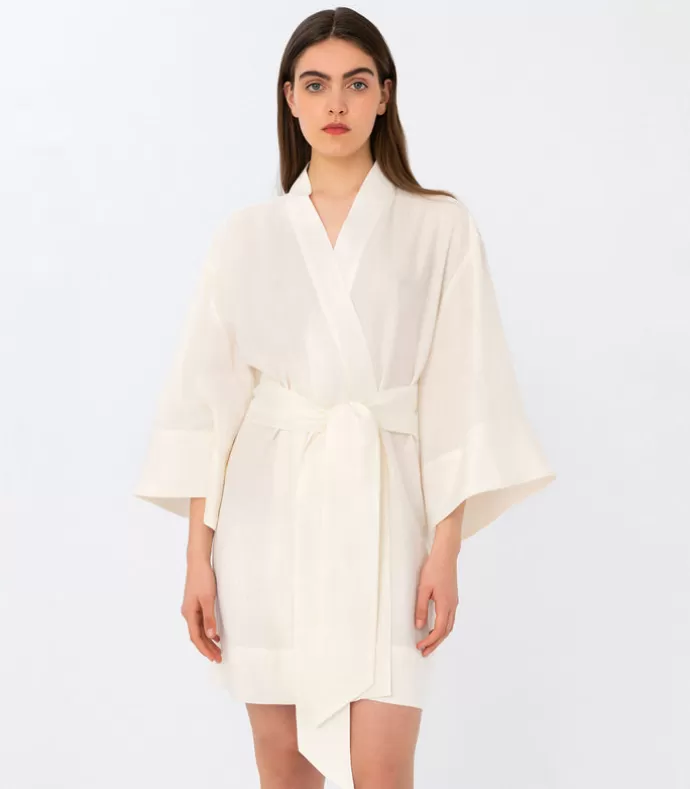 Elizabeth LaGre Mini Kimono Mekko Ivory