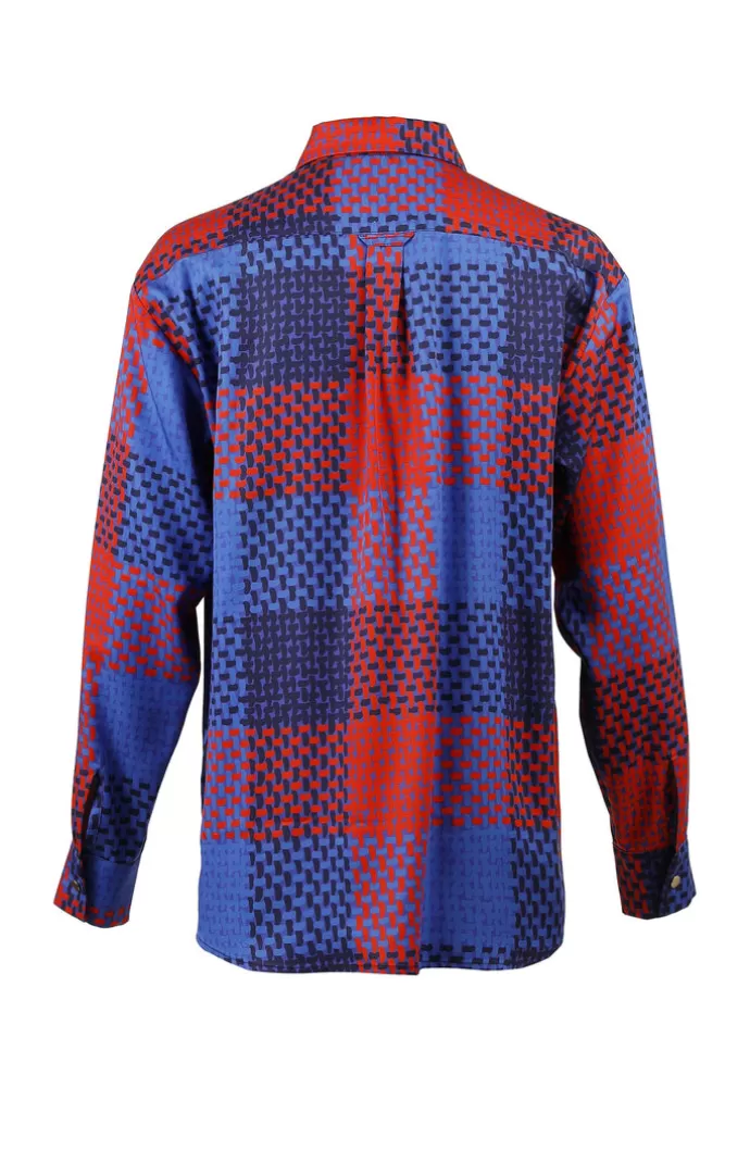 Fashion TOMCSANYI Morphini Oversized Paita Checked Red