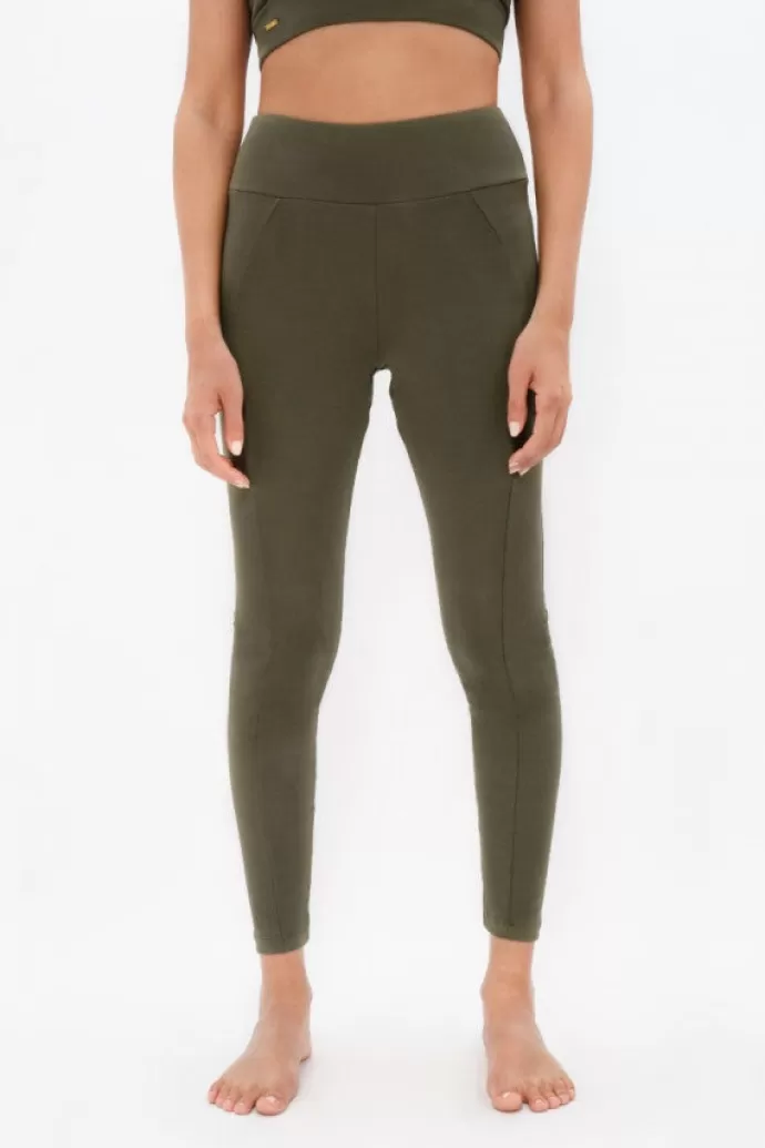 Online 1 People Munich Muc High Waisted Leggings Green Ash