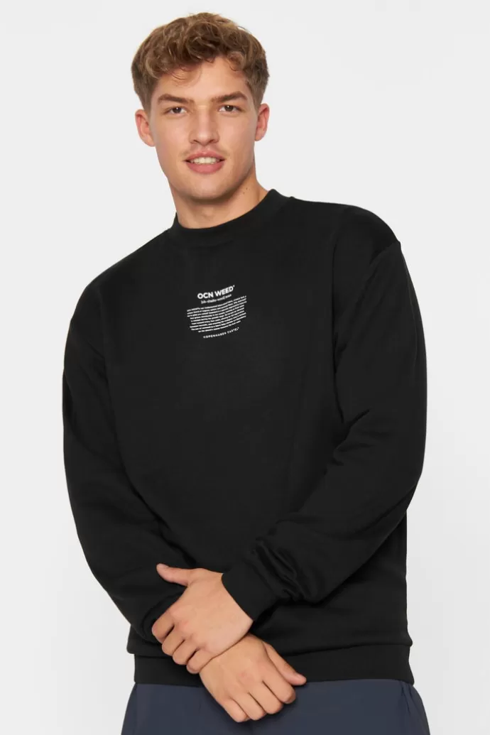 Copenhagen Cartel Ocn Weed® Unisex Sweatshirt Nero