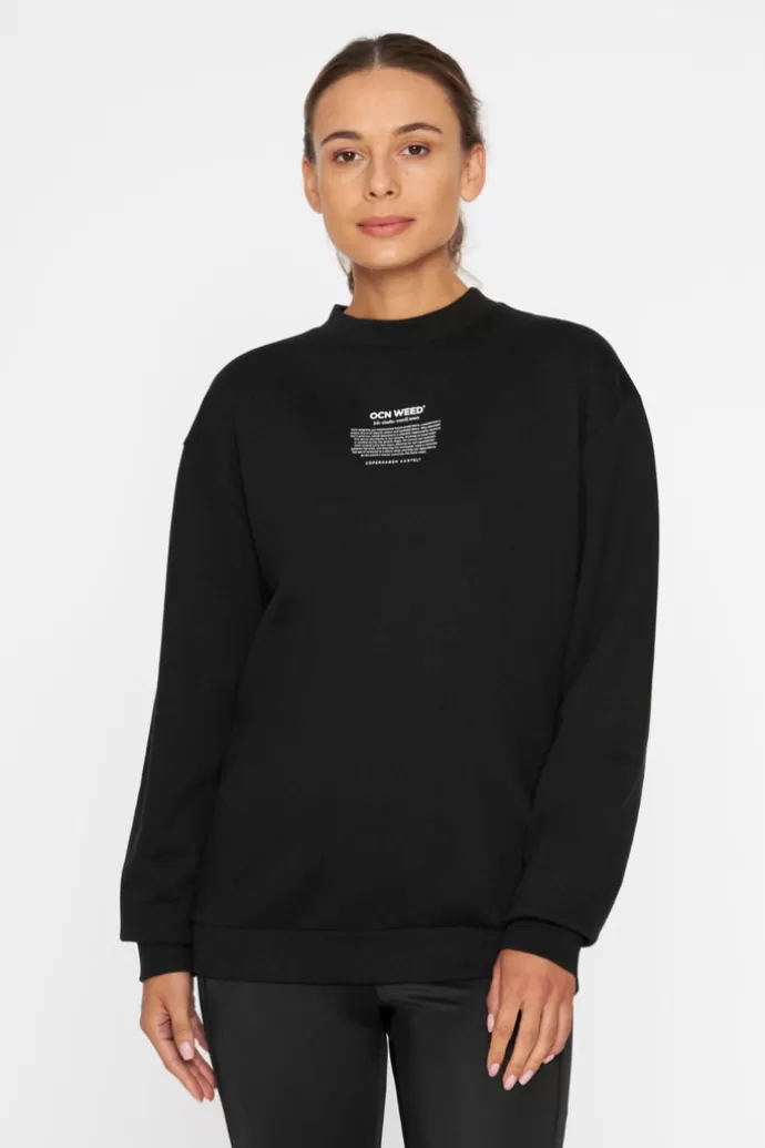 Copenhagen Cartel Ocn Weed® Unisex Sweatshirt Nero