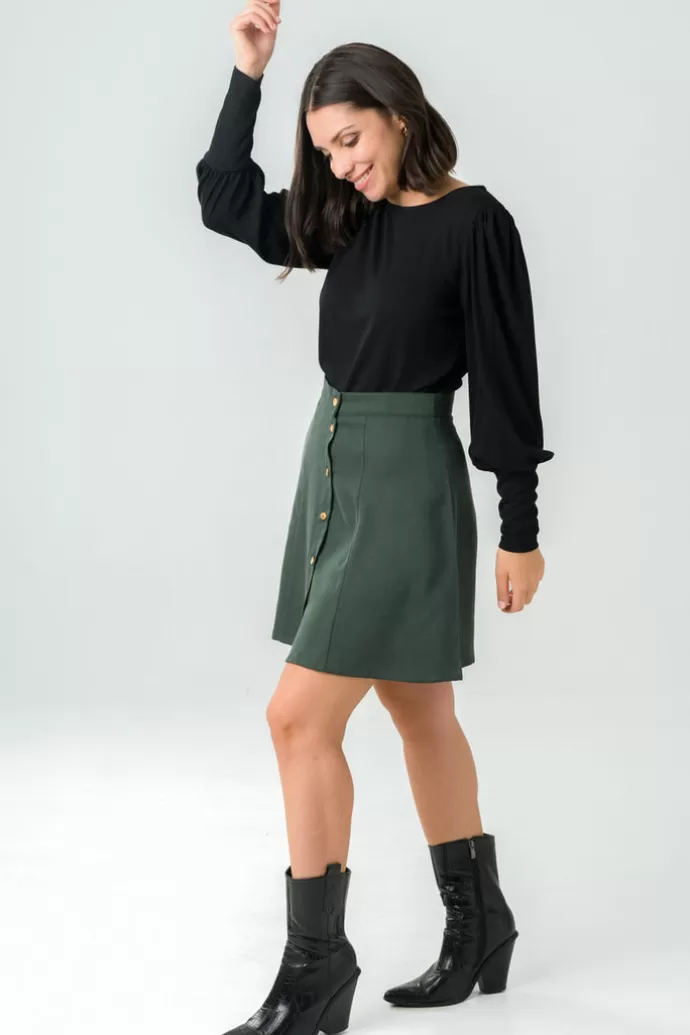 Avani Parrotia Skirt Green