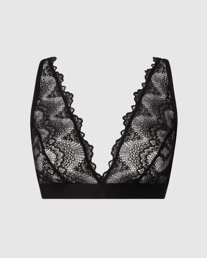 Shop UNDERSTATEMENT Plunge Bralette Saboteur Black