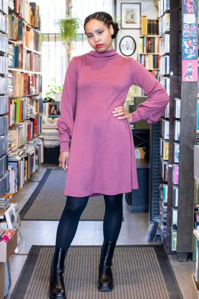 NOUKI Puffi Merino Dress Berry