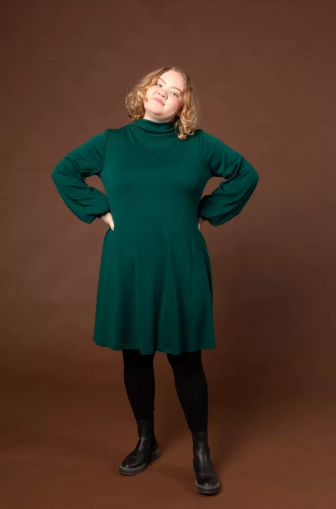 NOUKI Puffi Merino Dress Green