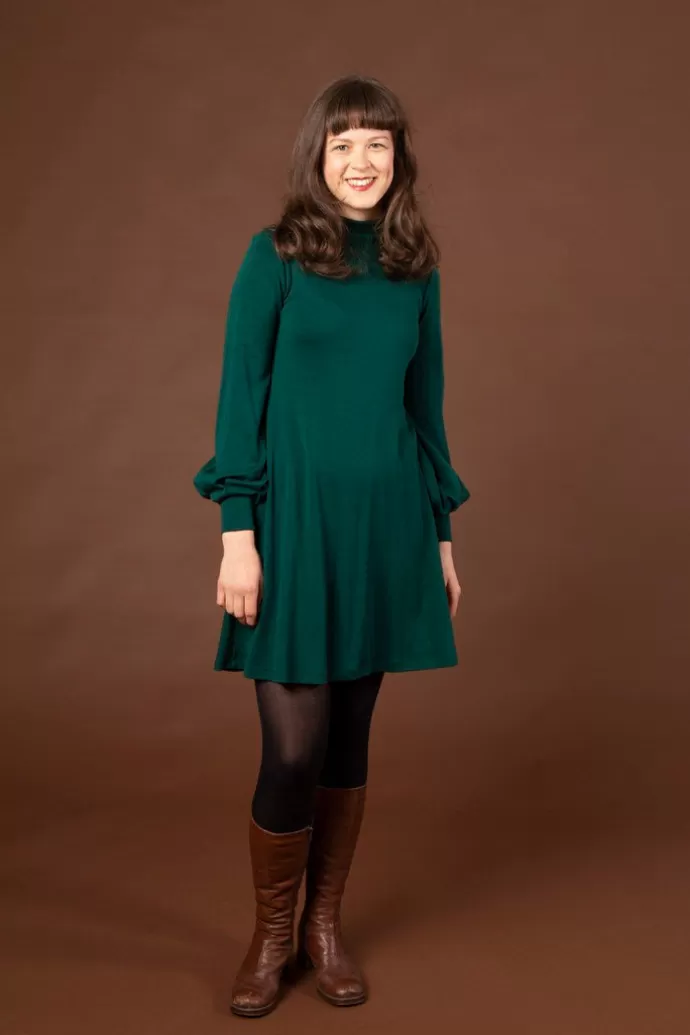 NOUKI Puffi Merino Dress Green